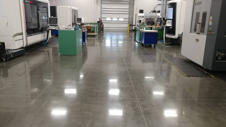Polished Concrete - تلميع وصقل الأرضيات الخرسانية في مصر Polished Concrete Egypt - concrete floor polishing for factories warehouses and garages